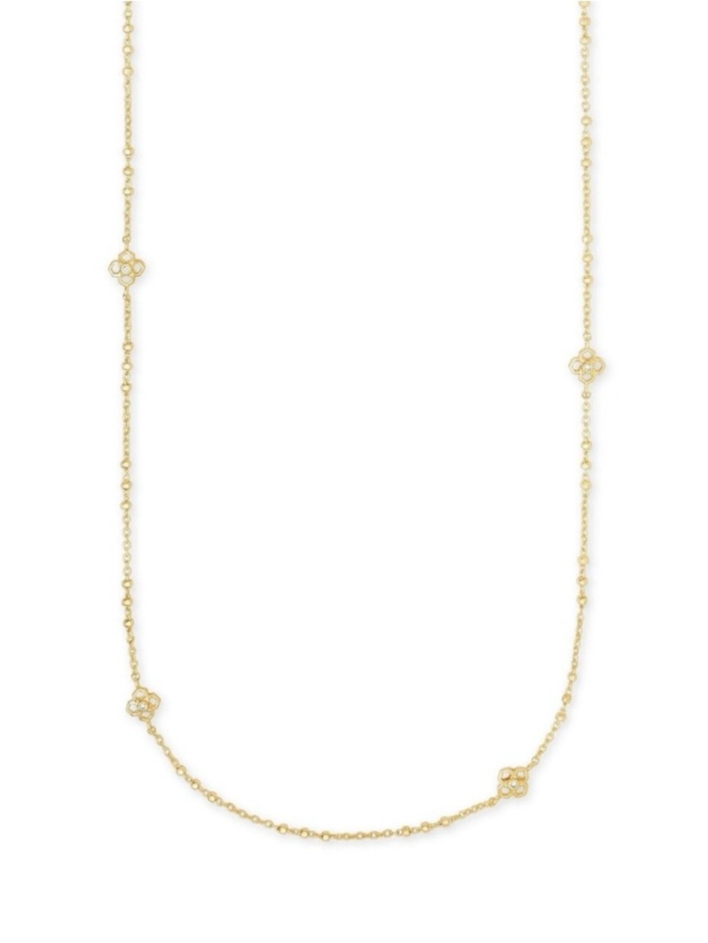 Kendra Scott Rue Long Necklace in Gold NWT - Picture 2 of 4